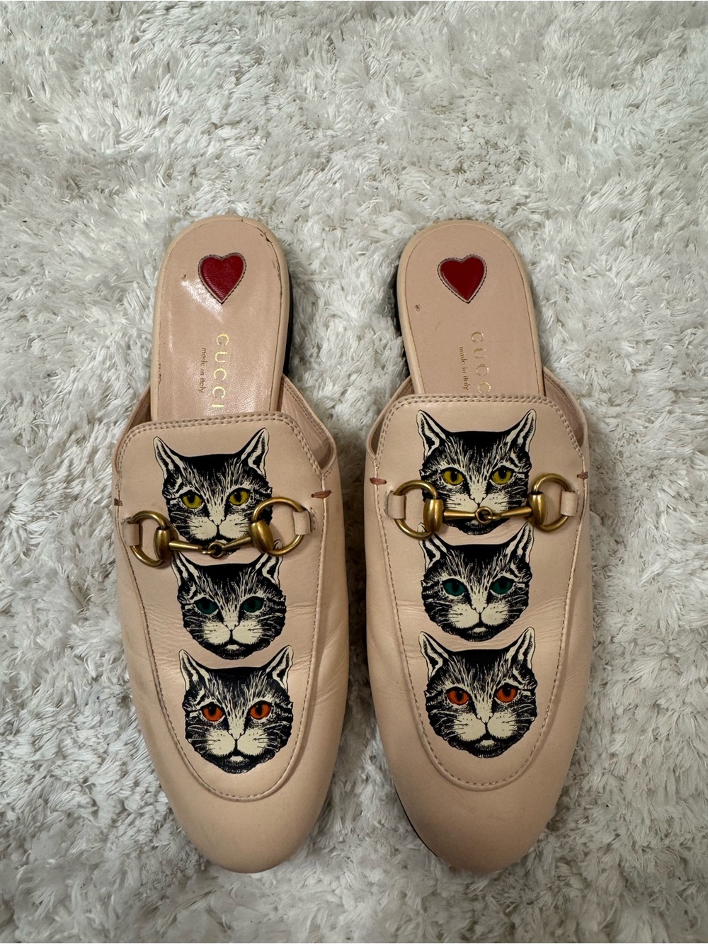 GUCCI Princetown leather mules & clogs SIZE 36.5